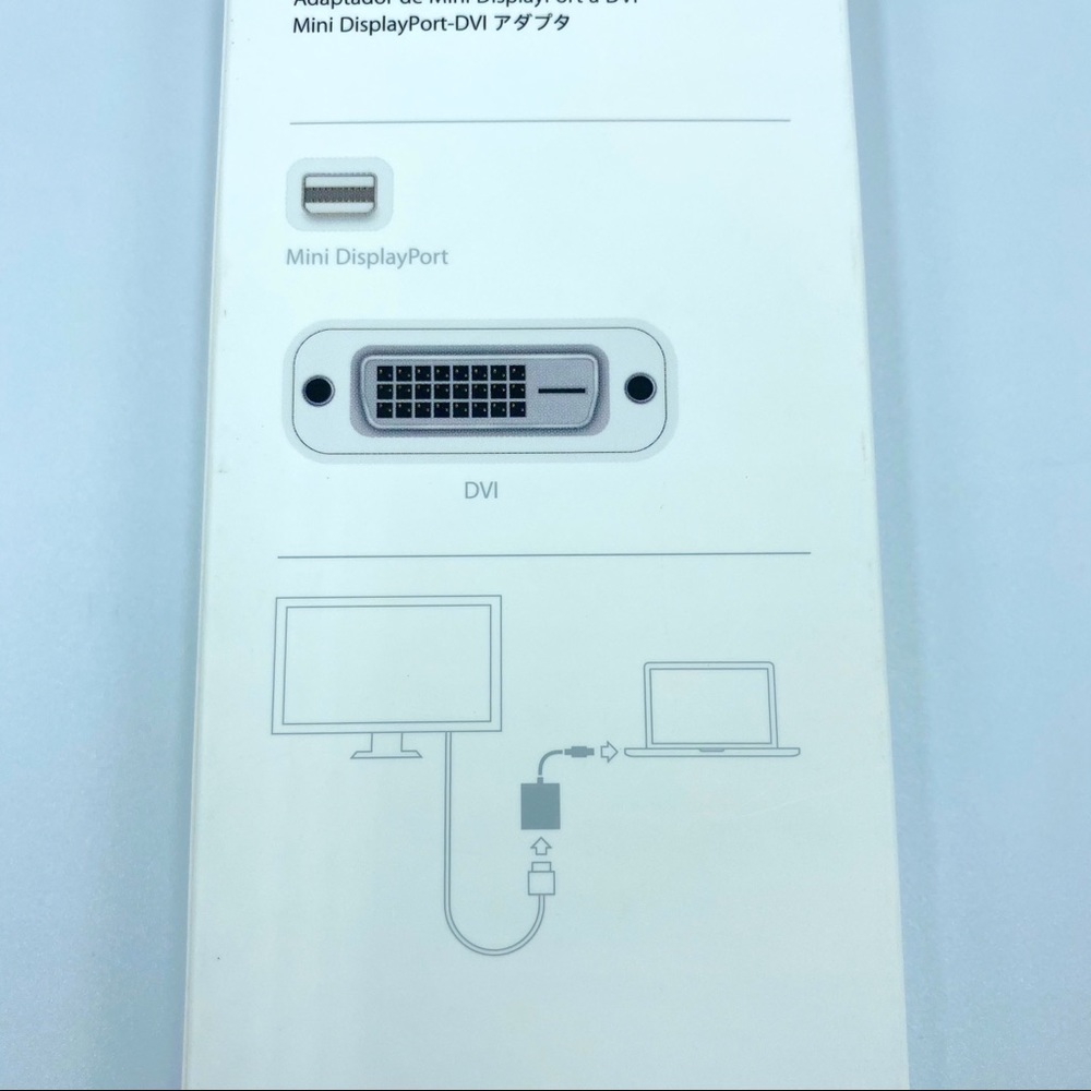 New Apple Mini DisplayPort To DVI Adapter White - Picture 5 of 6